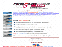Tablet Screenshot of force5auto.com